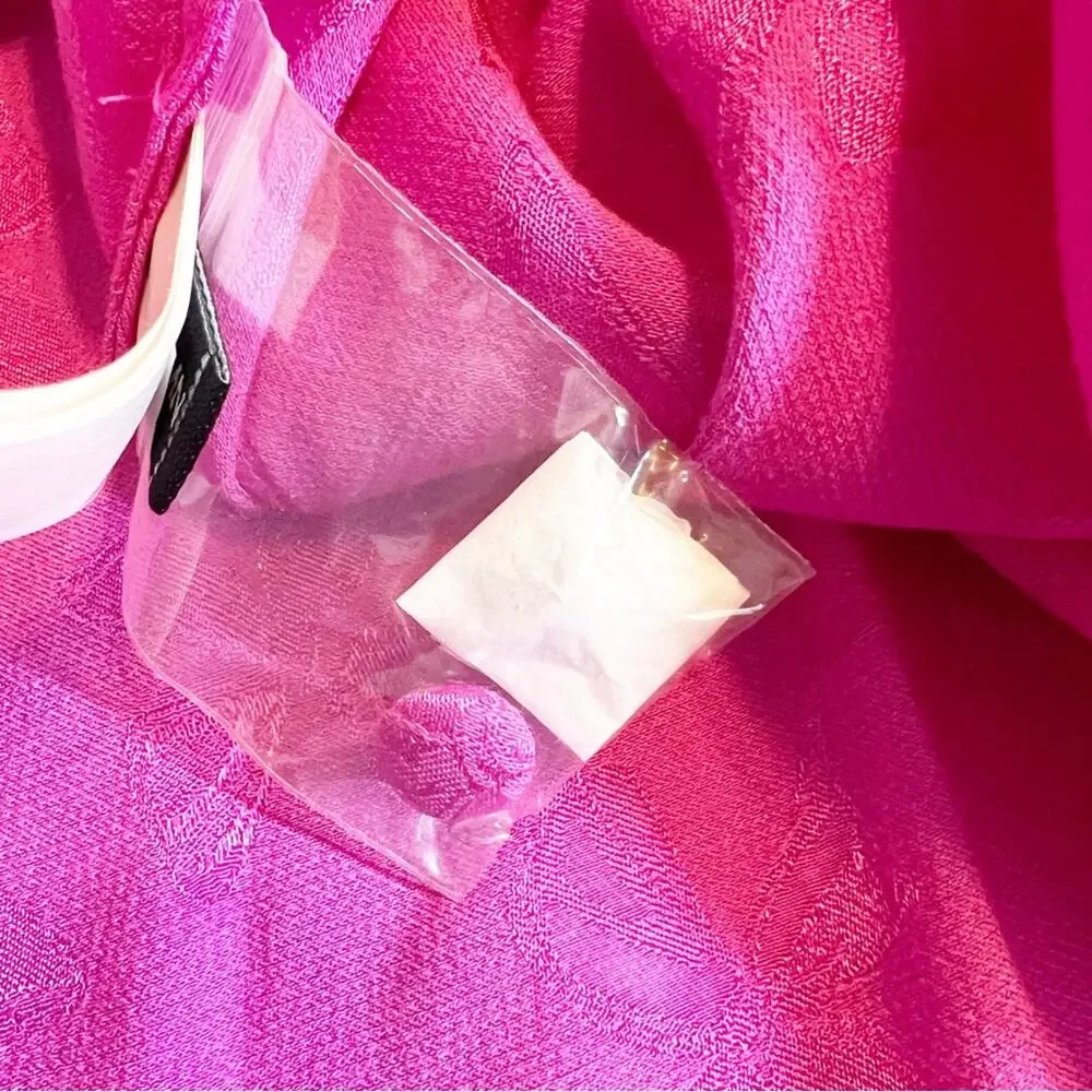 Kate Spade Jewel Button Bow Jacquard Dress Pink Size 6 NWT‎